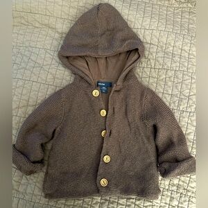 Gap baby sweater cardigan 3-6 month brown